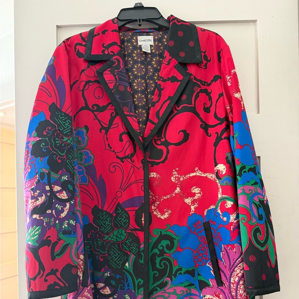 Chico's Multicolor Patterned Jacket - image 1